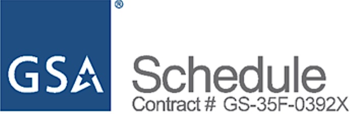 GSA Logo; GSA contract holder for GS-35F-0392X
